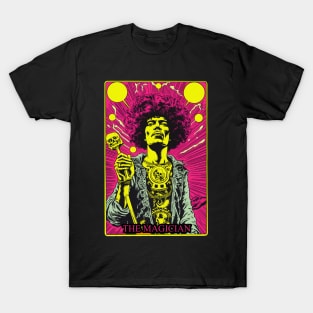 The Magician Classic Rocker Tarot Card Art Tee: Musical Alchemy T-Shirt